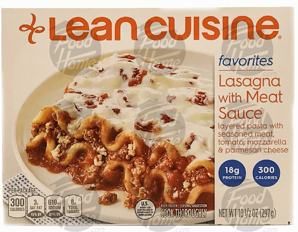 Stouffer's Lean Cuisine favorites; lasagna with meat sauce Full-Size Picture